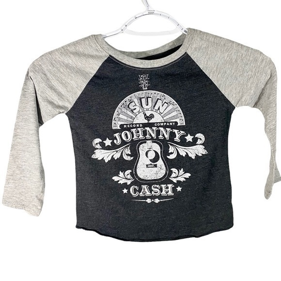 Sun records Johnny Cash raglan tee 2T - Picture 1 of 6